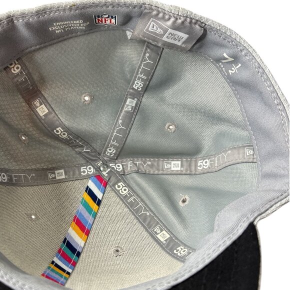 CLEVELAND BROWNS NFL 7 1/2 Fitted Hat Crucial Catch New Era 59FIFTY Embroidered - Picture 14 of 16